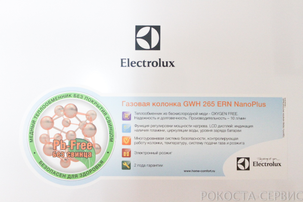 Лицевая стенка Electrolux GWH 265 ERN NanoPlus от ведущих производителей фото1