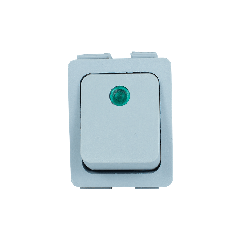Выключат.клавишный C6053PLNAB зеленая линза, серый корпус Castorama PLC/EC-05 M по выгодной цене фото4